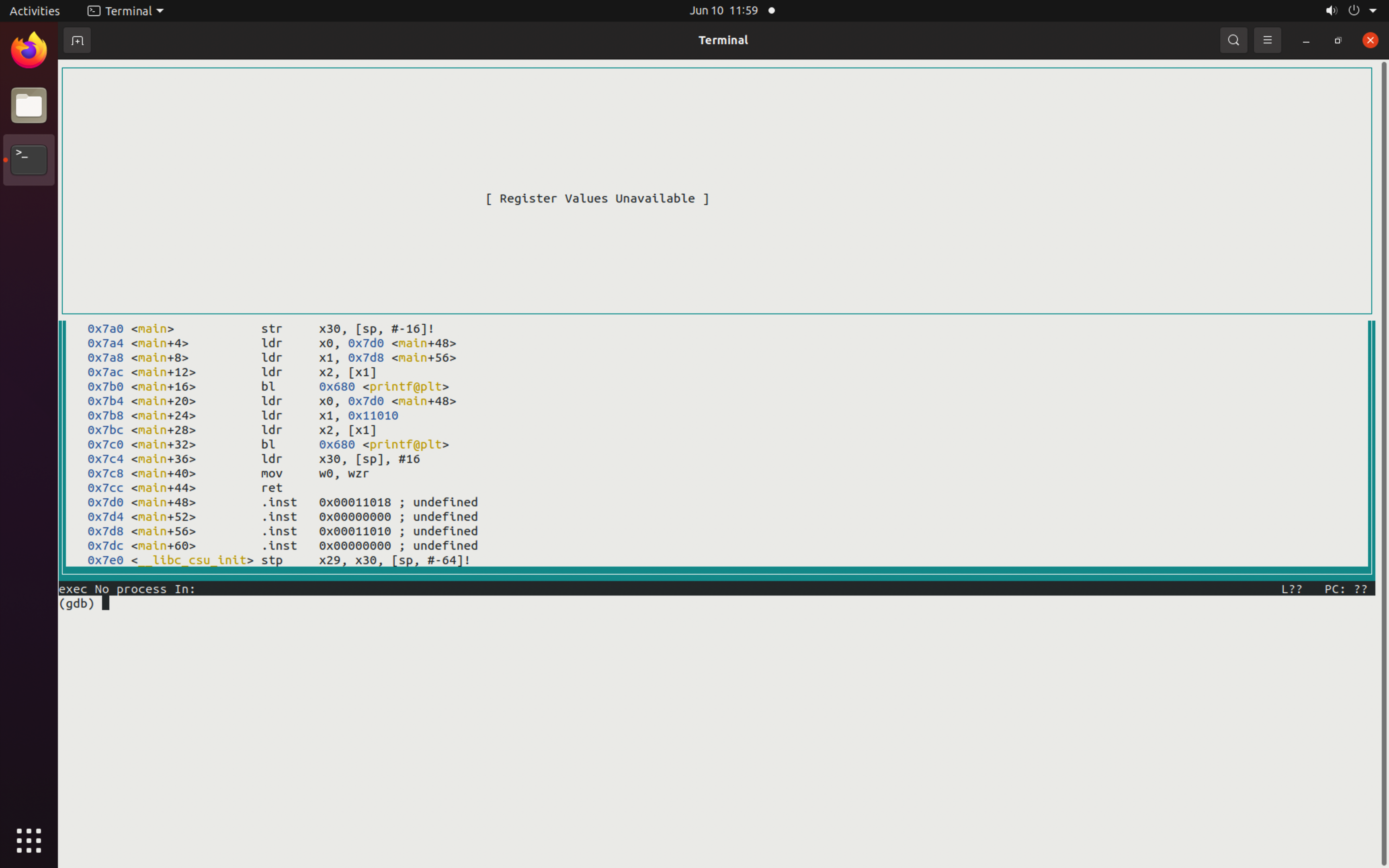 Prior to Launch